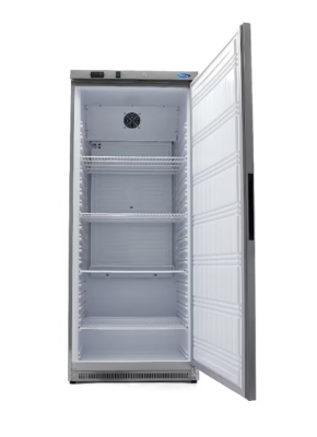 Réfrigérateur – 600 L – 4 étagères réglables – acier inoxydable